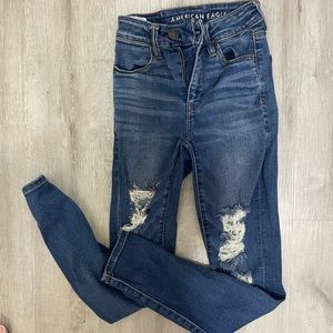 American Eagle Ripped Skinny Jeans